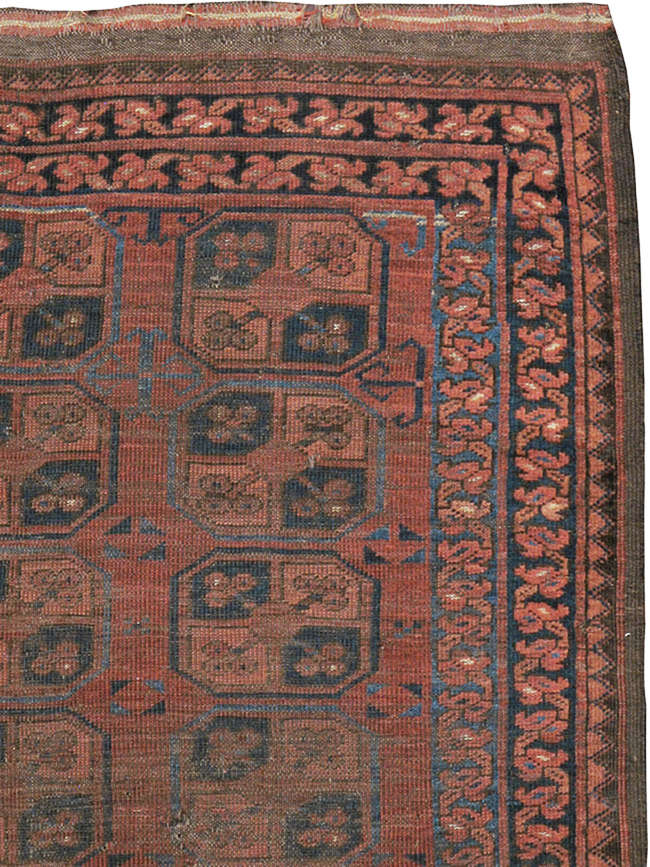 Antique Afghan Ersari Turkoman Rug, No.24306 - Staging