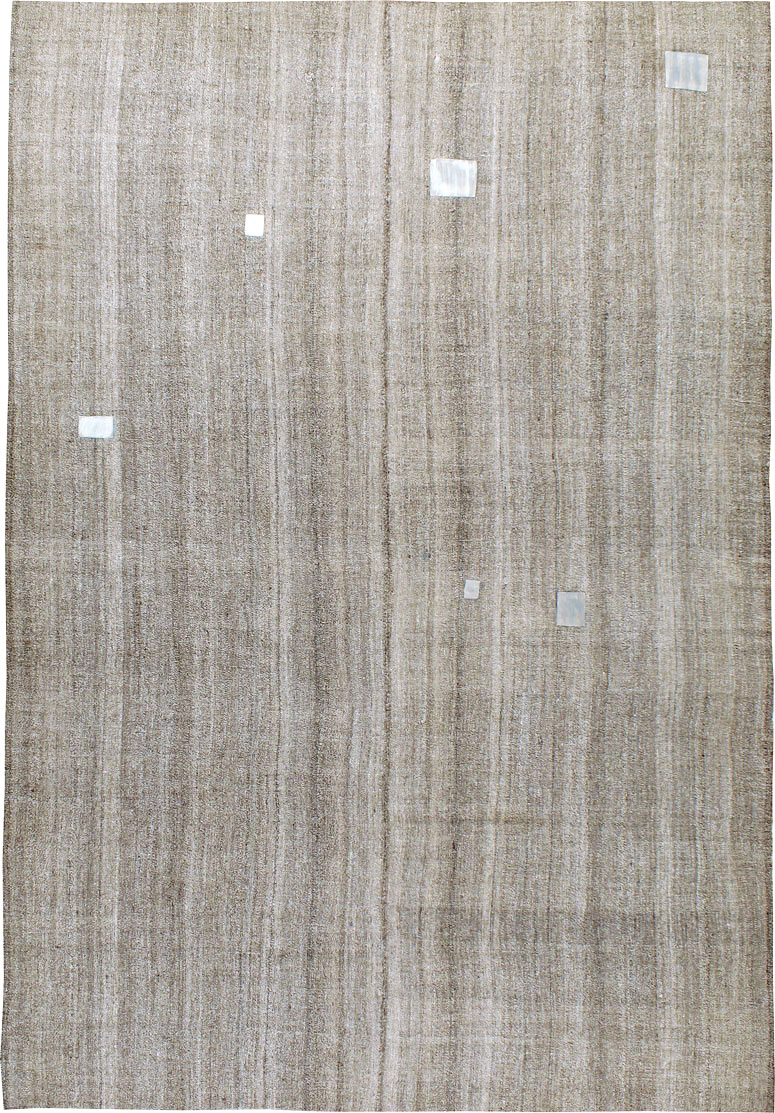 Vintage Turkish Flatweave Kilim, No.24309 - Staging