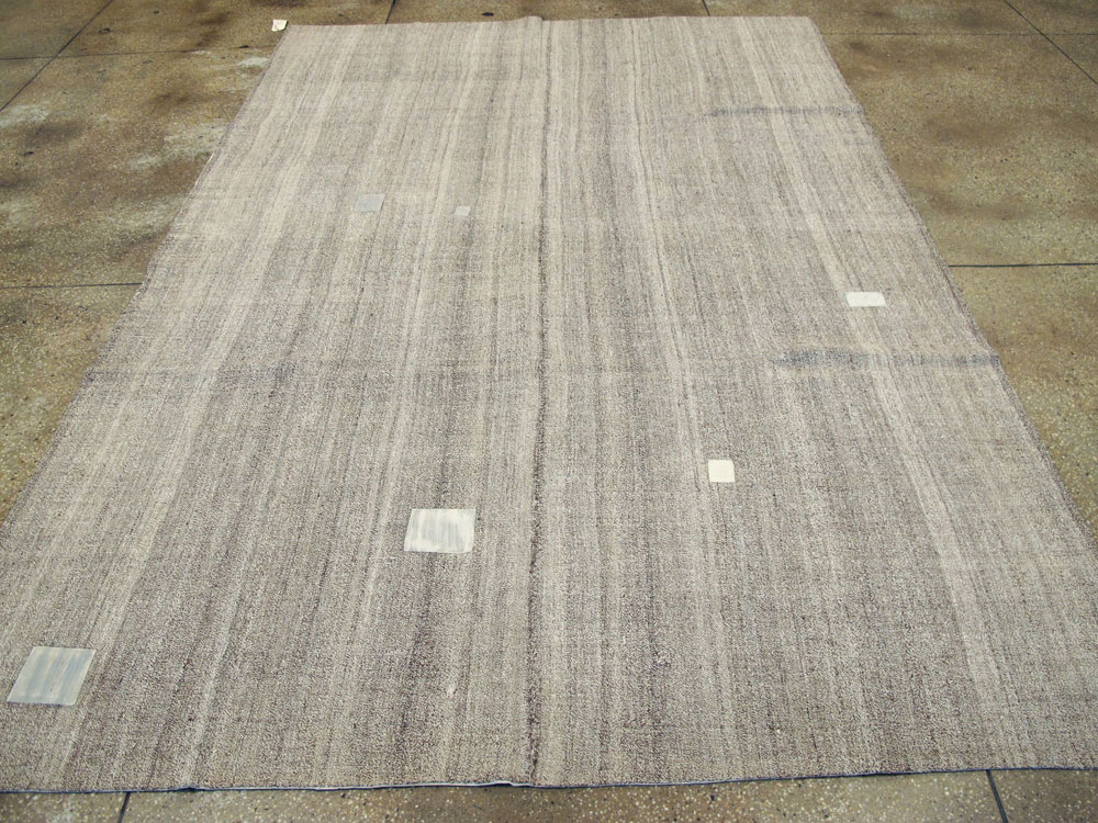Vintage Turkish Flatweave Kilim, No.24309 - Staging