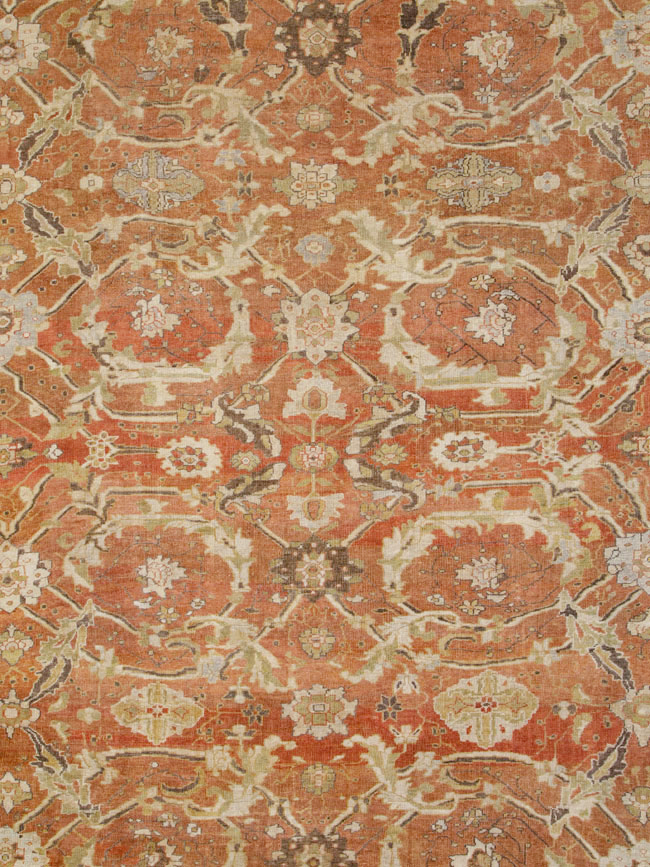 Antique Persian Mahal Carpet, No.24314 - Staging