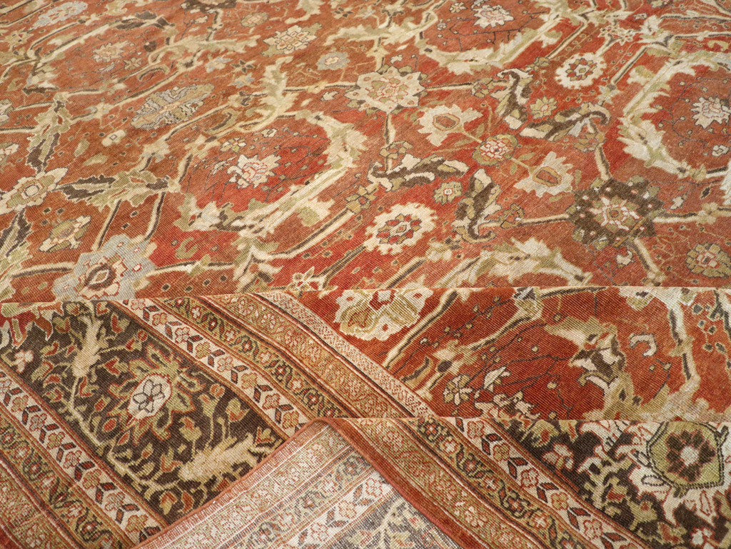 Antique Persian Mahal Carpet, No.24314 - Staging
