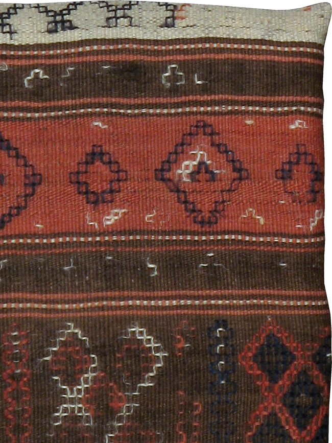 Antique Persian Flat-weave Cushion, No.24318 - Staging