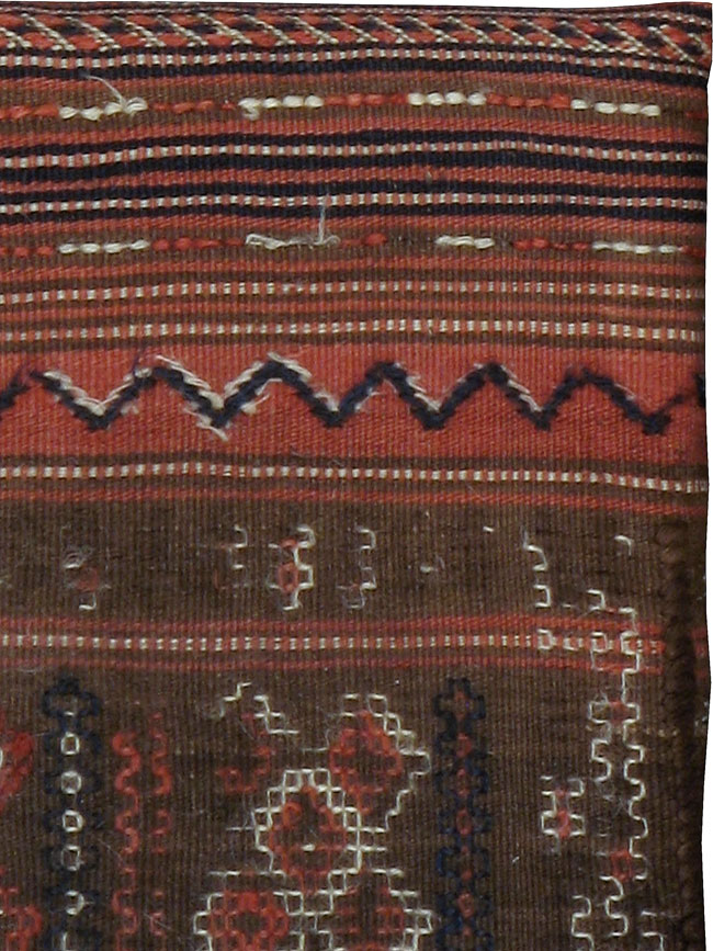 Antique Persian Flat-weave Cushion, No.24318 - Staging