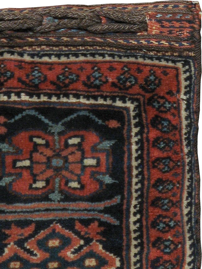 Antique Persian Afshar Bag Face Pillow, No.24319 - Staging