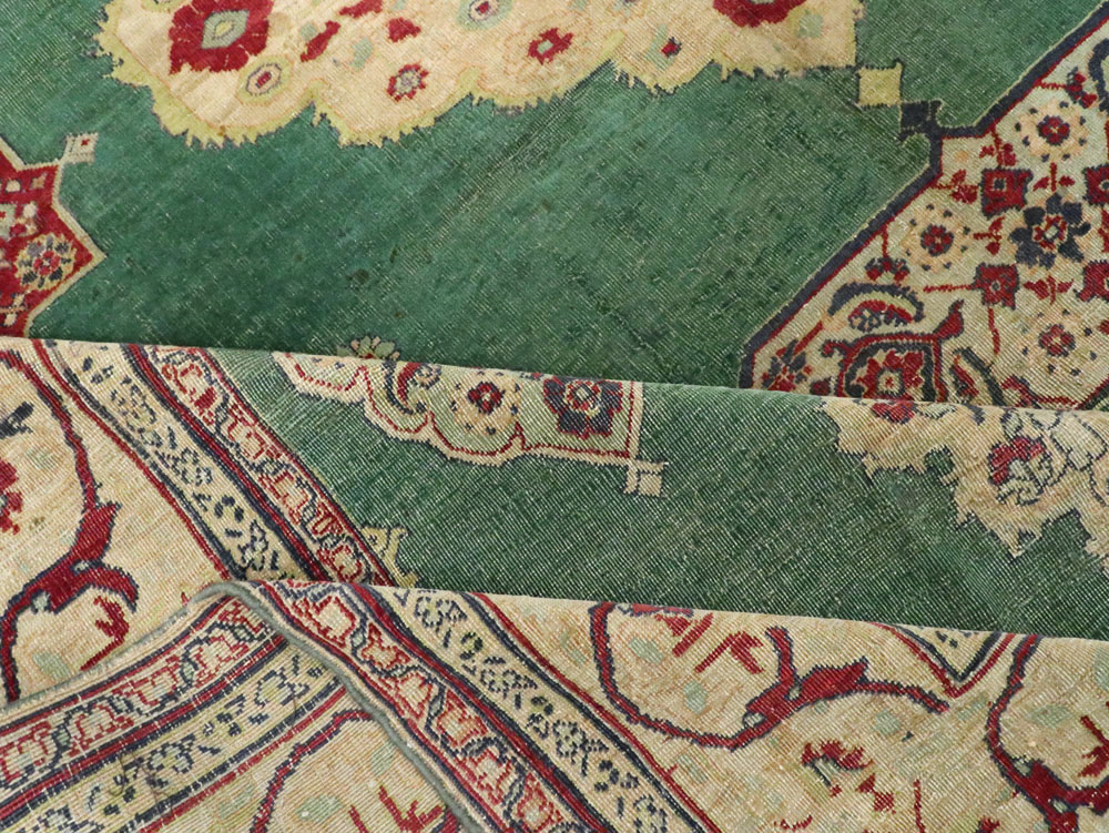 Antique Indian Agra Distressed Carpet, No.24333 - Staging