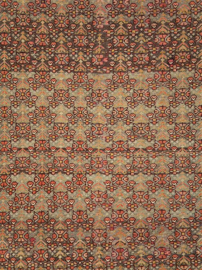 Antique Persian Malayer Wide Runner, No.24334 - Staging