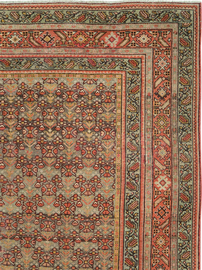 Antique Persian Malayer Wide Runner, No.24334 - Staging