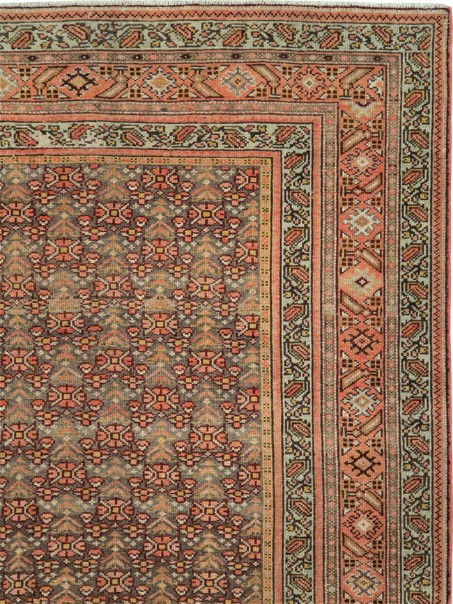Antique Persian Malayer Wide Runner, No.24334 - Staging