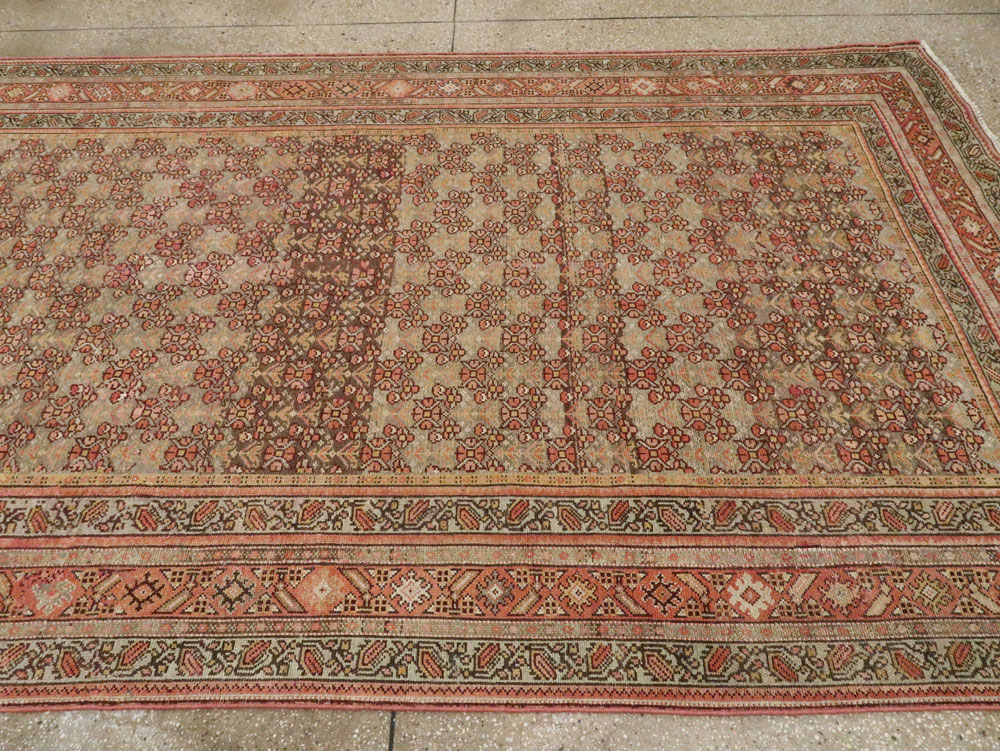 Antique Persian Malayer Wide Runner, No.24334 - Staging
