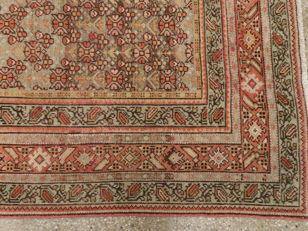 Antique Persian Malayer Wide Runner, No.24334 - Staging