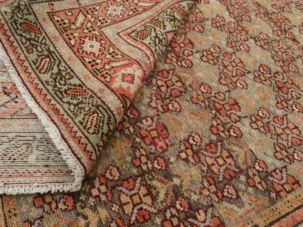 Antique Persian Malayer Wide Runner, No.24334 - Staging