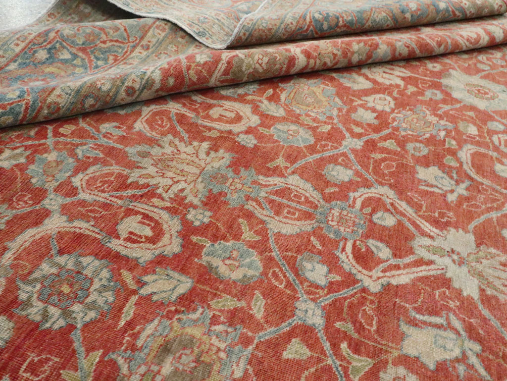 Antique Persian Tabriz Carpet, No.24335 - Staging