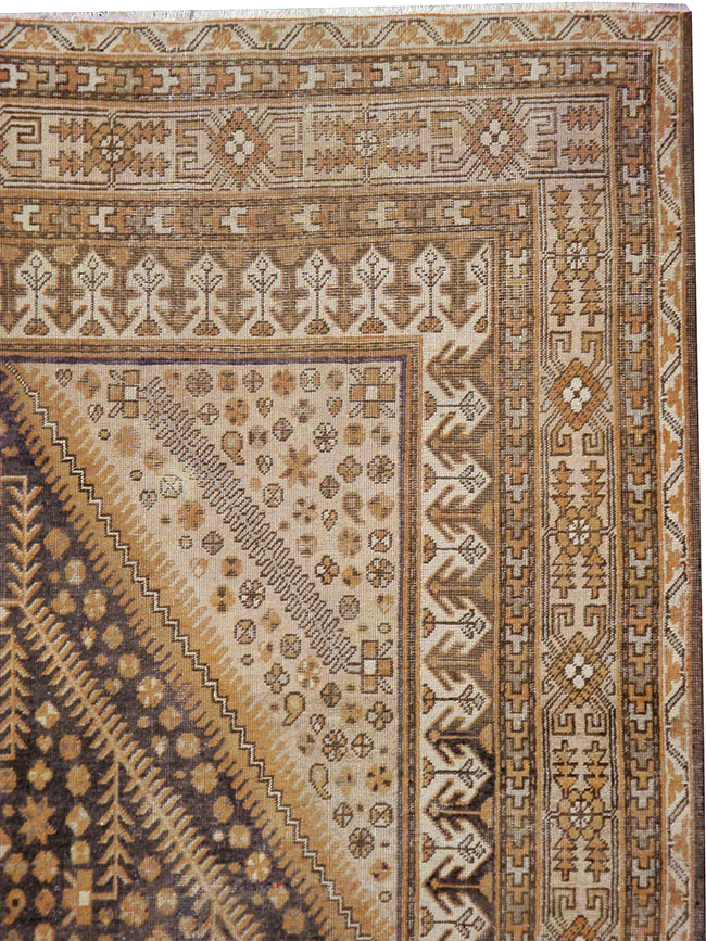 Antique East Turkestan Khotan Gallery Carpet, No.24337 - Staging