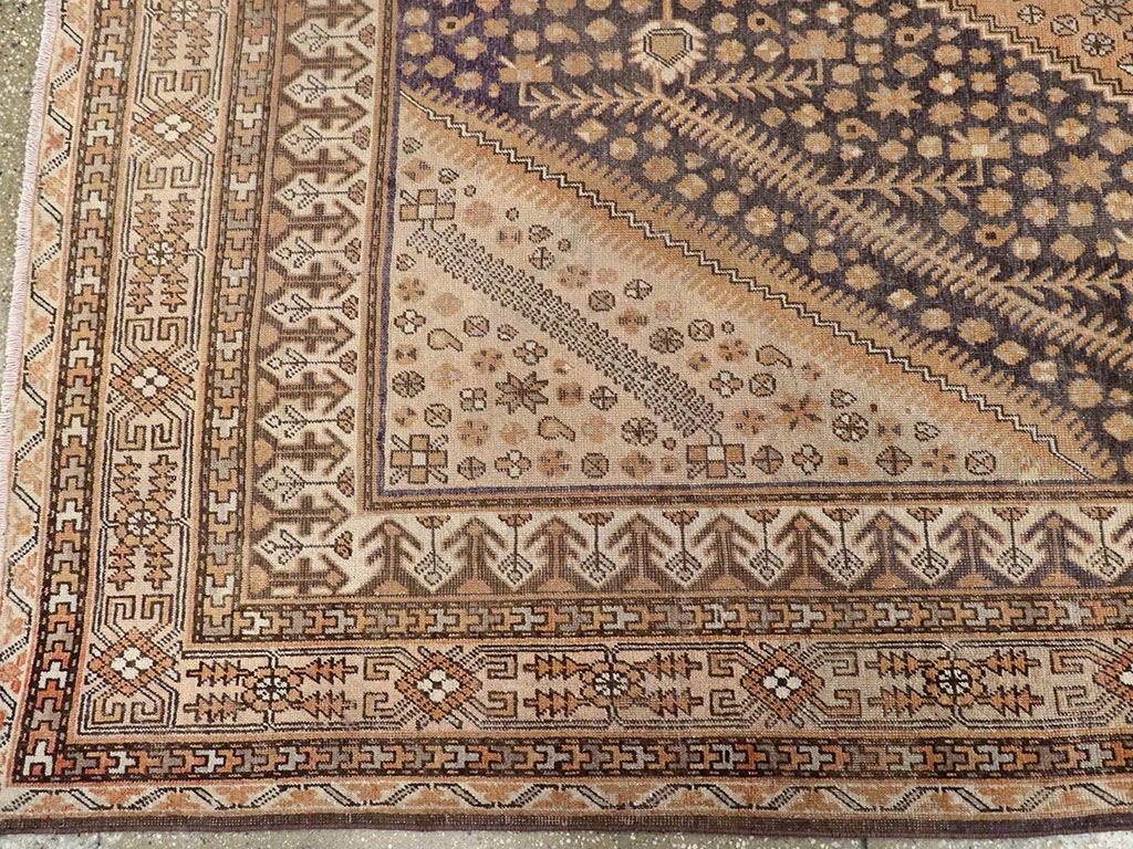 Antique East Turkestan Khotan Gallery Carpet, No.24337 - Staging