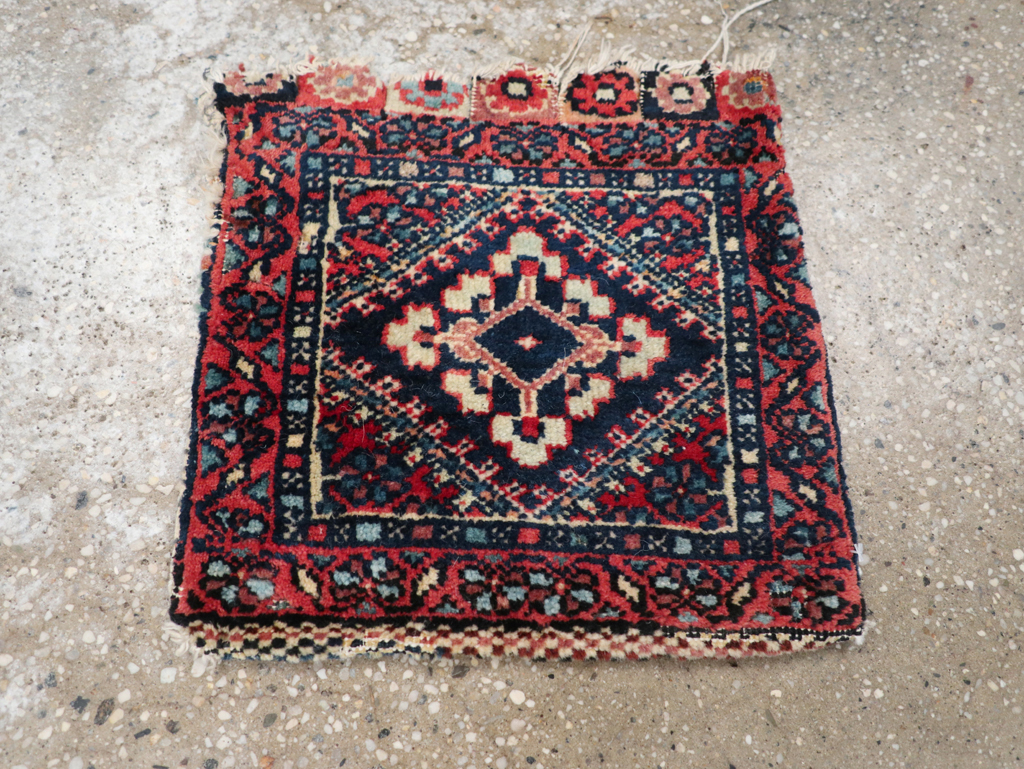 Vintage Persian Afshar Bag (Pair: 1 of 2), No.24341 - Staging