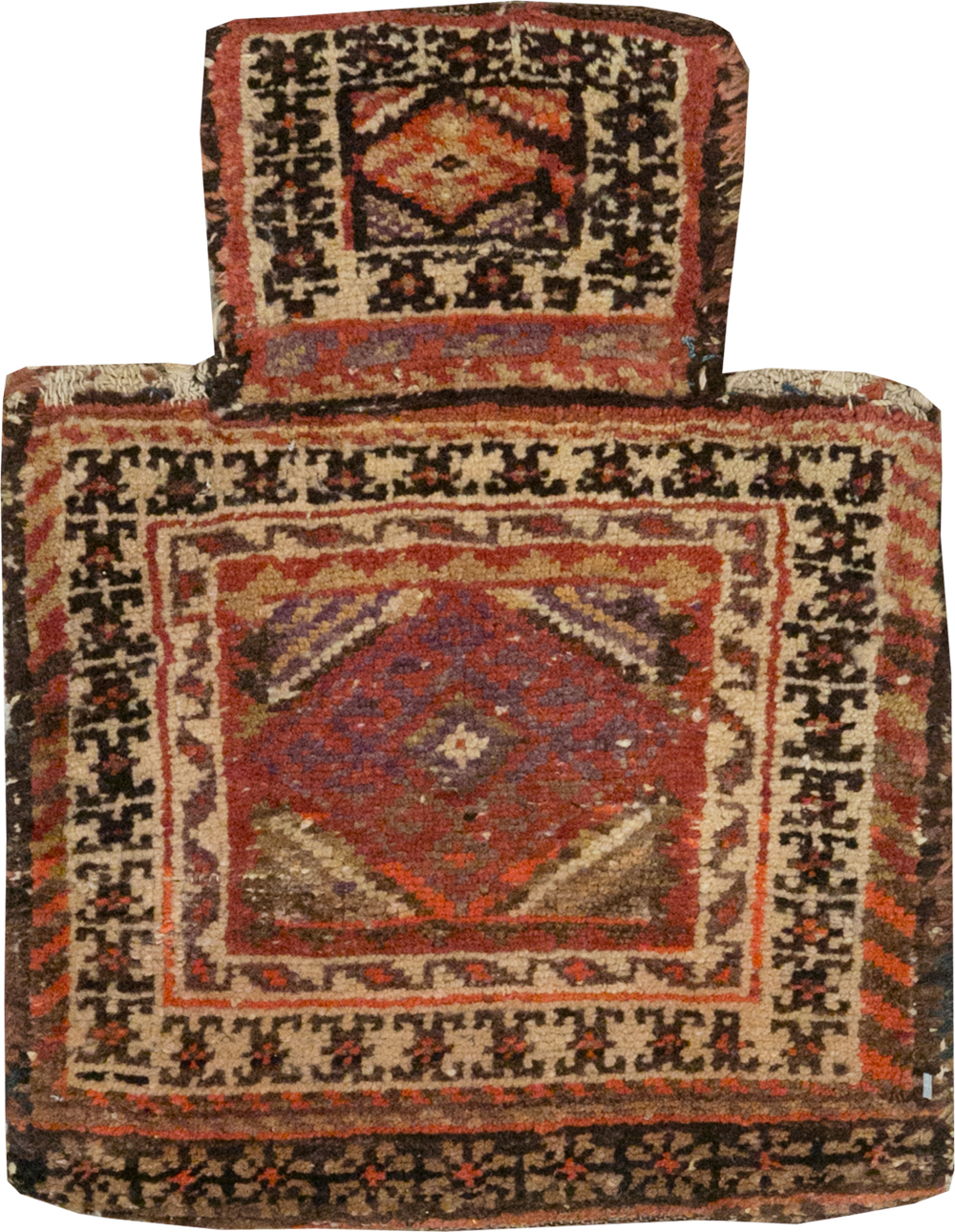 Vintage Persian Kurdish Bag, No.24352 - Staging