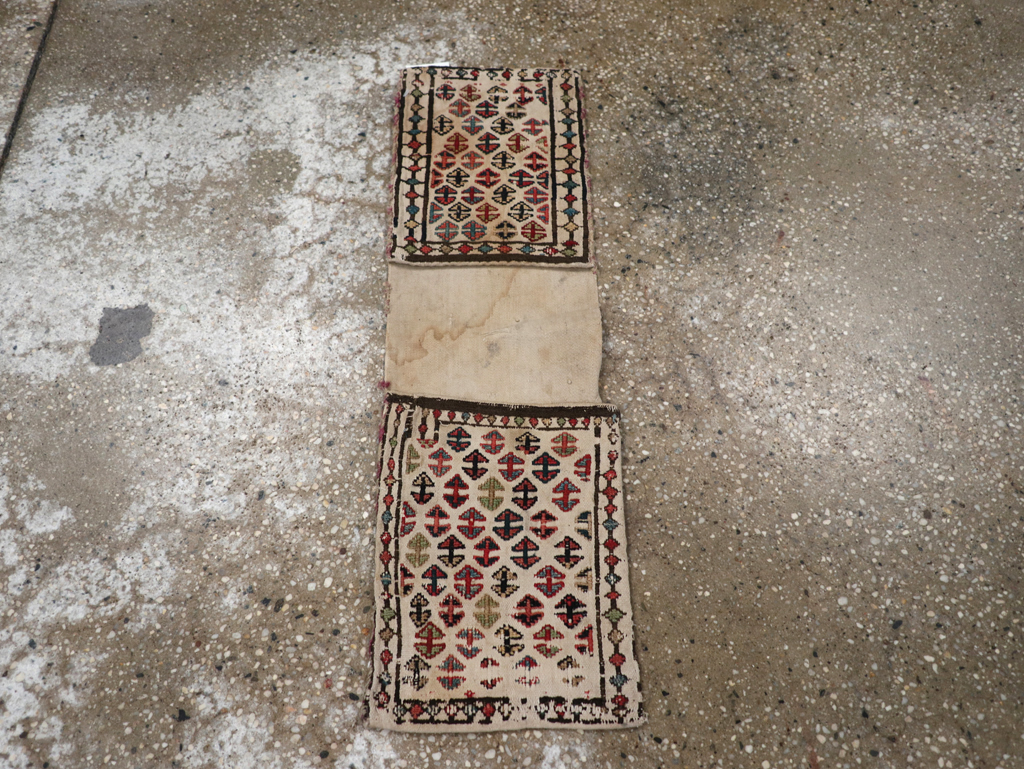 Vintage Persian Kilim Bag, No.24355 - Staging