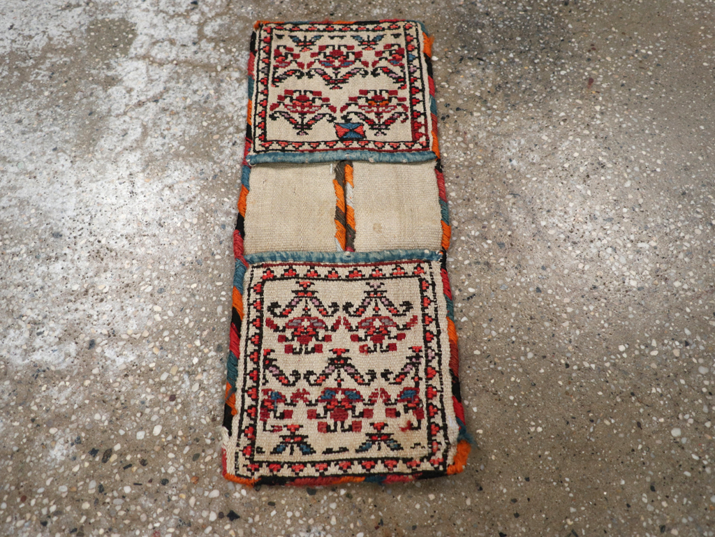 Vintage Persian Kilim Bag, No.24358 - Staging