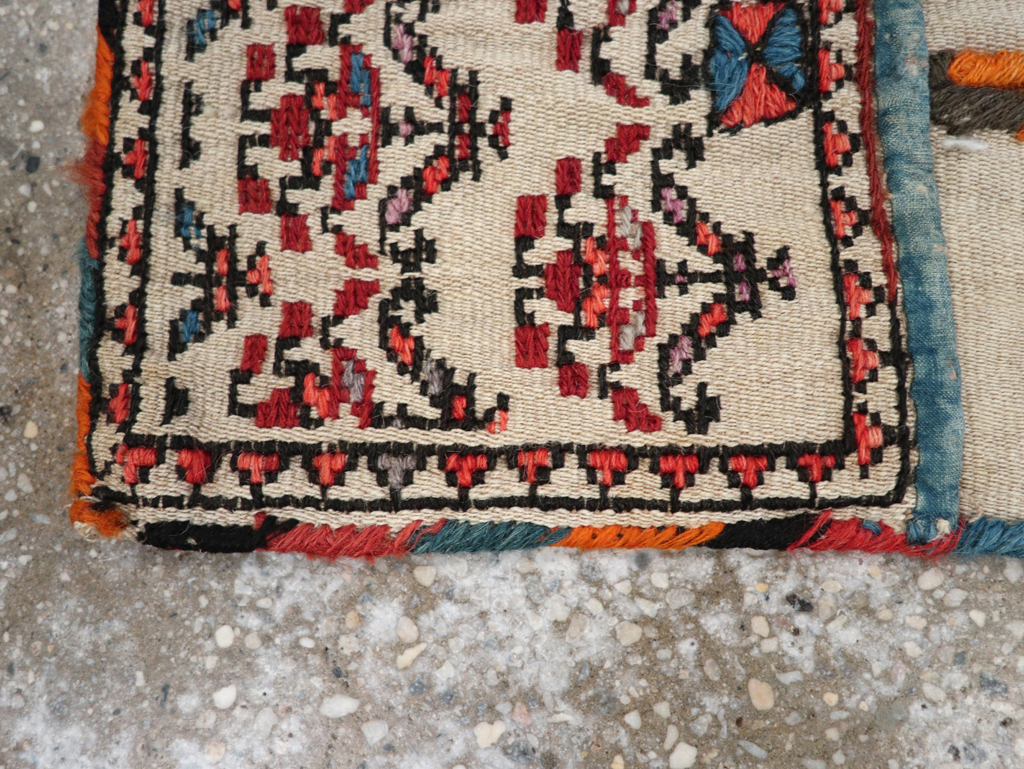 Vintage Persian Kilim Bag, No.24358 - Staging