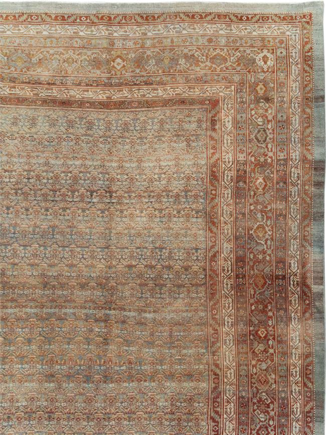 Antique Persian Malayer Carpet, No.24359 - Staging