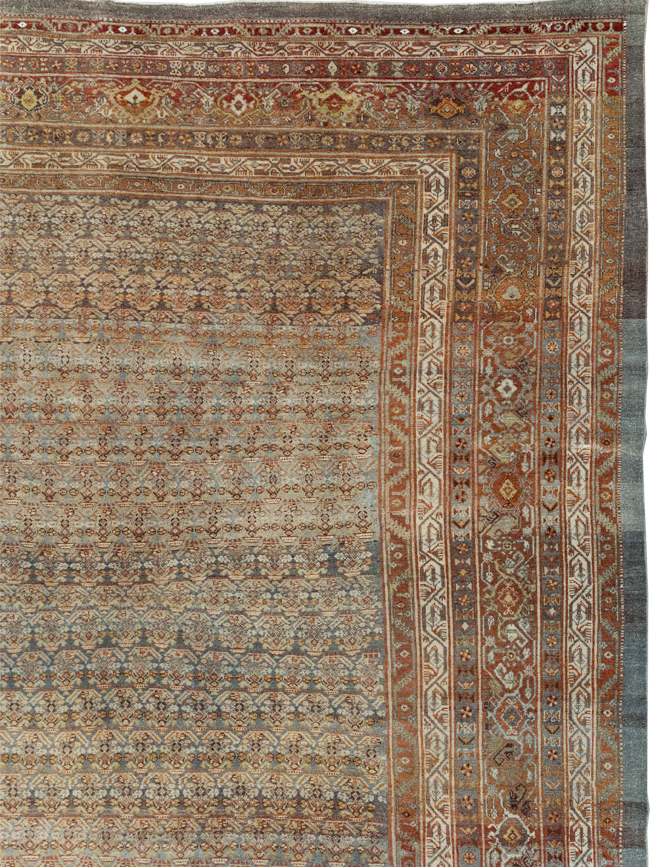 Antique Persian Malayer Carpet, No.24359 - Staging