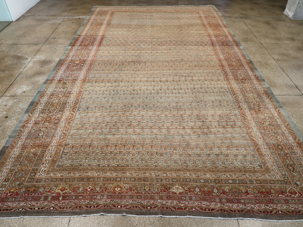 Antique Persian Malayer Carpet, No.24359 - Staging