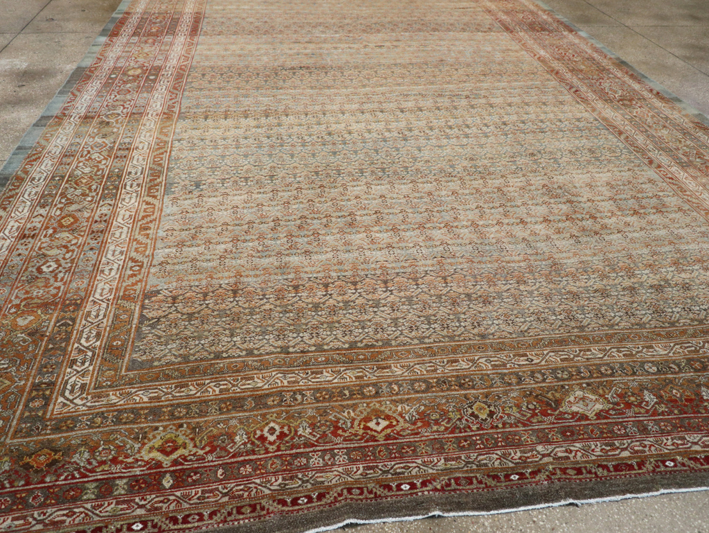 Antique Persian Malayer Carpet, No.24359 - Staging
