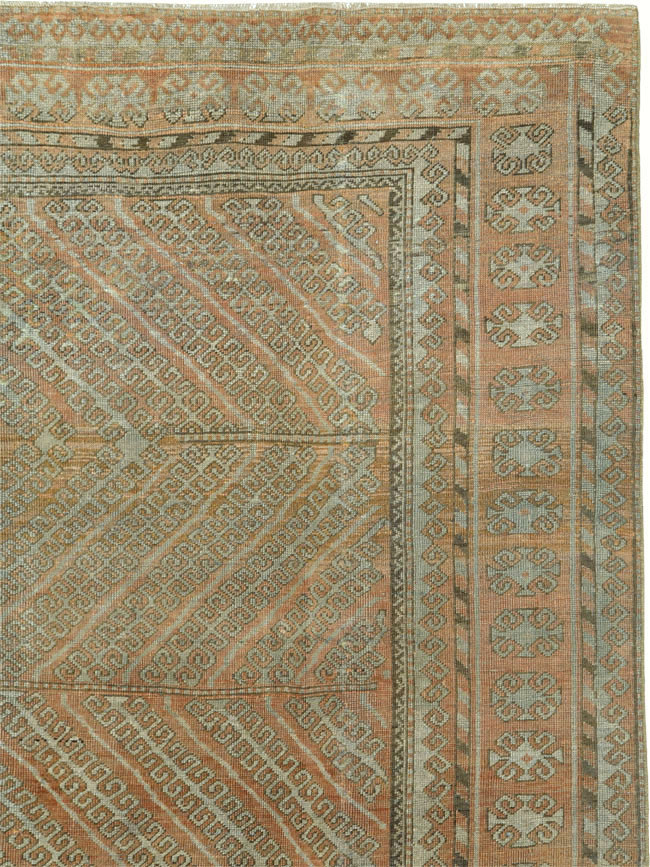 Vintage Central Asian Baluch Carpet, No.24361 - Staging