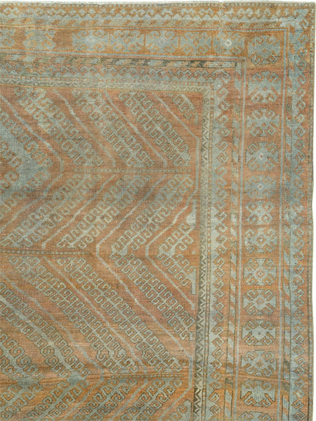 Vintage Central Asian Baluch Carpet, No.24361 - Staging