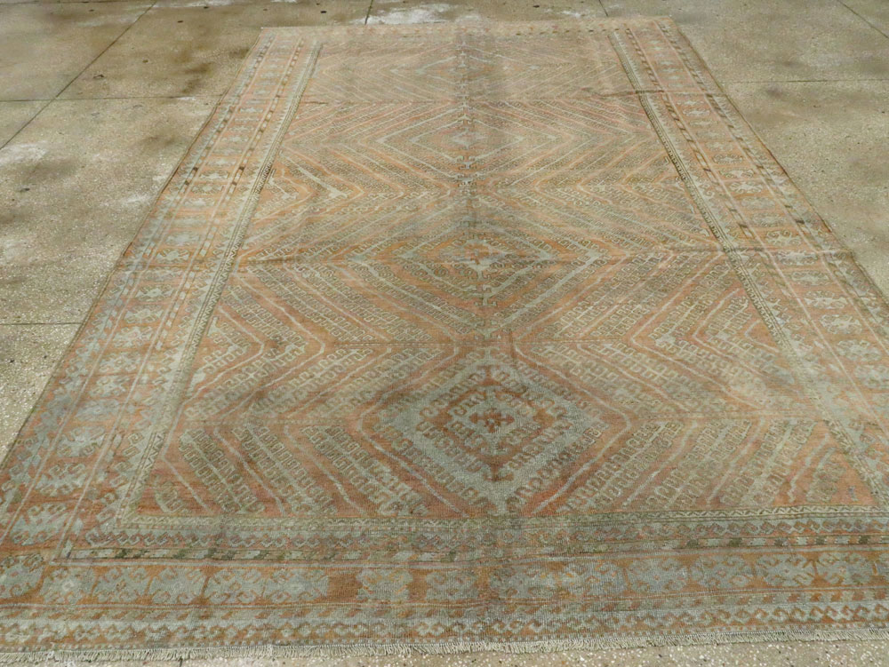 Vintage Central Asian Baluch Carpet, No.24361 - Staging