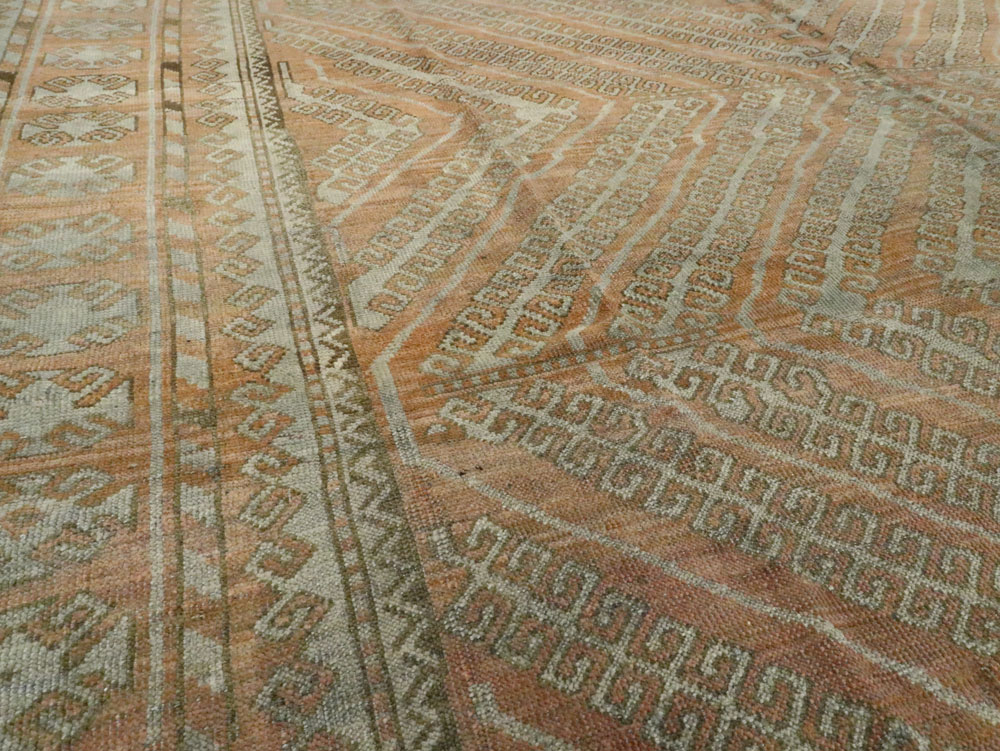 Vintage Central Asian Baluch Carpet, No.24361 - Staging