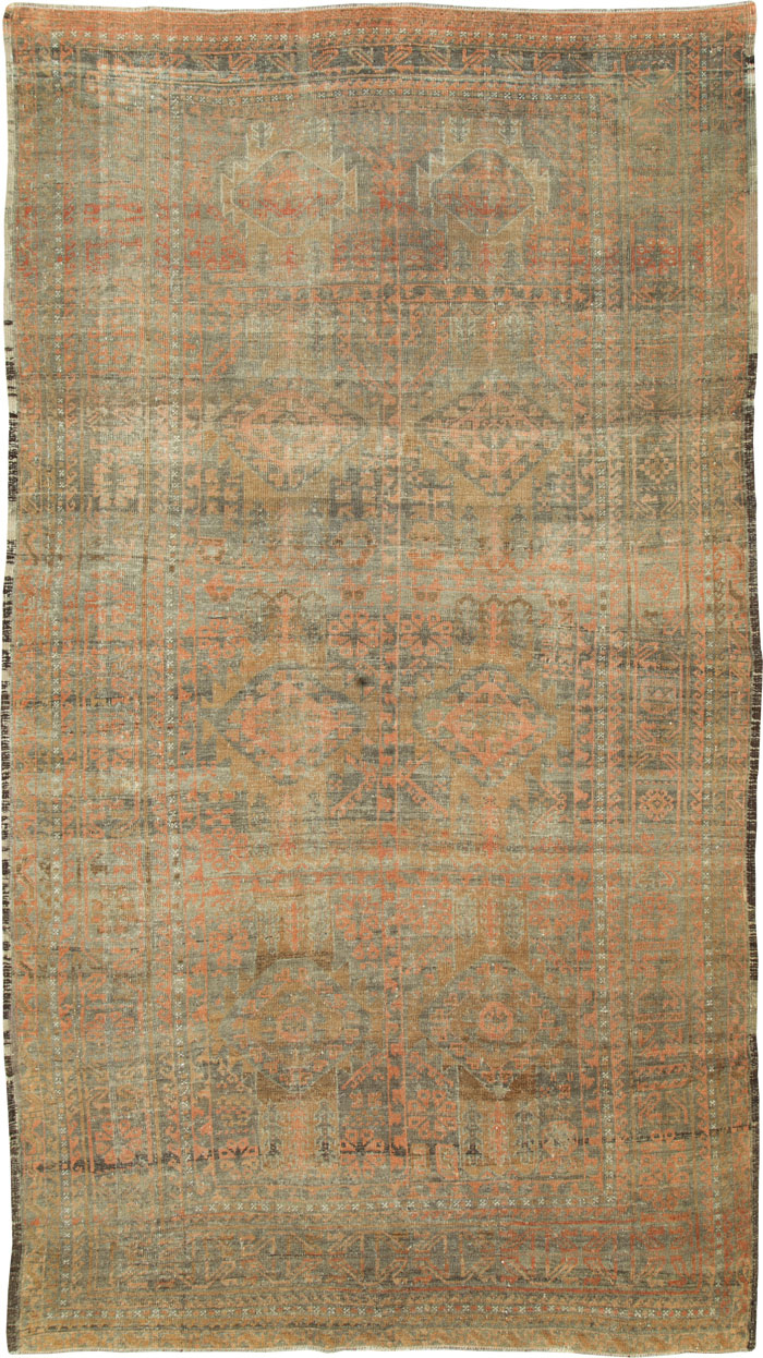 Vintage Persian Baluch Rug, No.24363 - Staging
