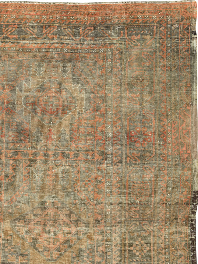 Vintage Persian Baluch Rug, No.24363 - Staging