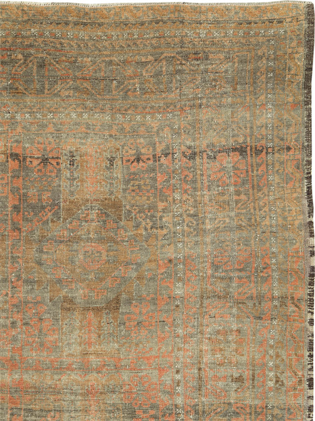 Vintage Persian Baluch Rug, No.24363 - Staging