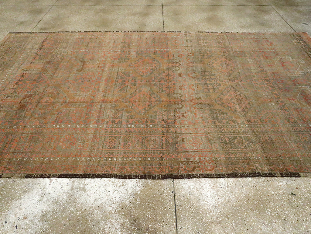 Vintage Persian Baluch Rug, No.24363 - Staging