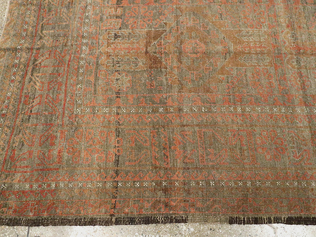 Vintage Persian Baluch Rug, No.24363 - Staging
