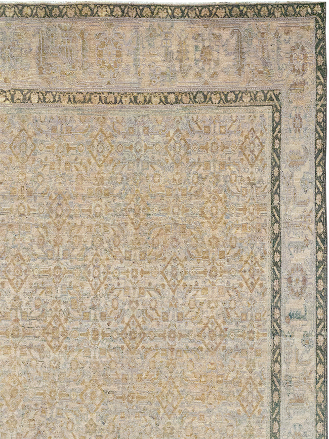 Antique Persian Malayer Oversize Carpet, No.24369 - Staging