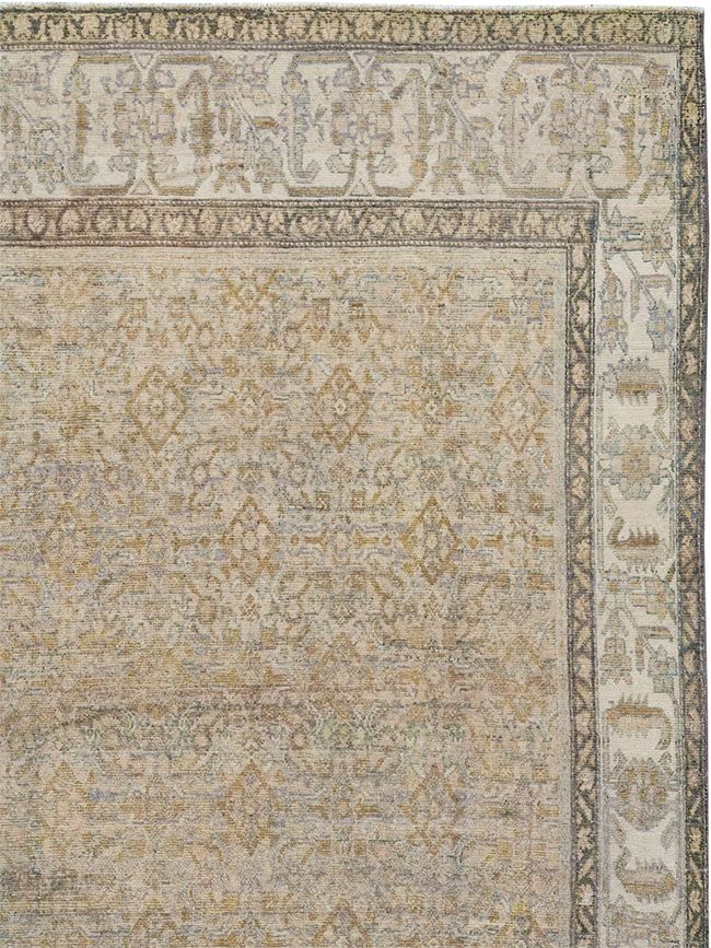 Antique Persian Malayer Oversize Carpet, No.24369 - Staging