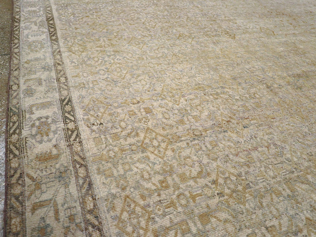 Antique Persian Malayer Oversize Carpet, No.24369 - Staging