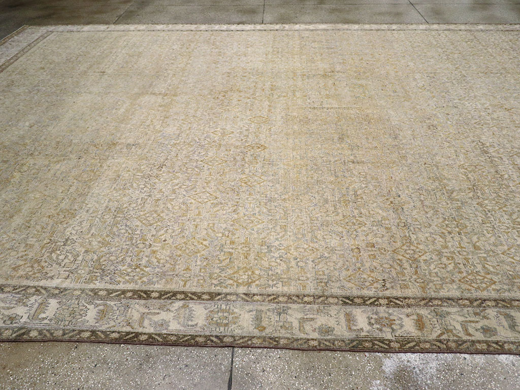 Antique Persian Malayer Oversize Carpet, No.24369 - Staging