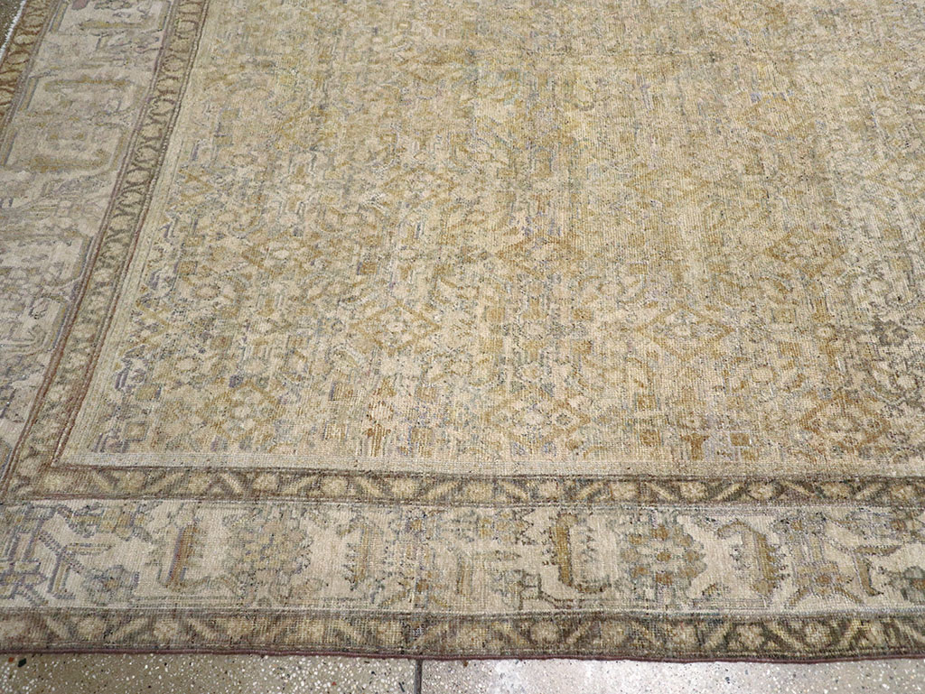 Antique Persian Malayer Oversize Carpet, No.24369 - Staging