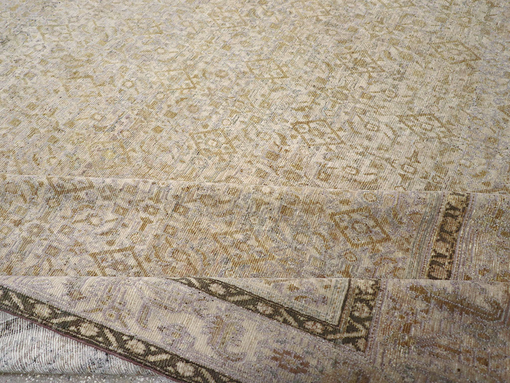 Antique Persian Malayer Oversize Carpet, No.24369 - Staging