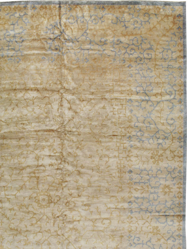 Modern East Turkestan Khotan Carpet, No.24370 - Staging