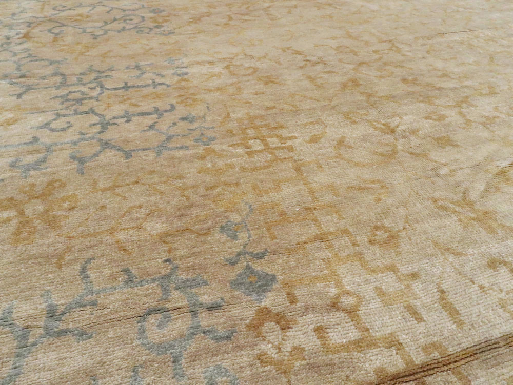 Modern East Turkestan Khotan Carpet, No.24370 - Staging