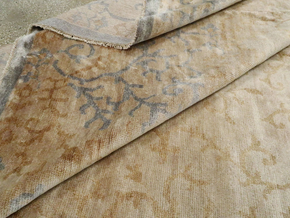 Modern East Turkestan Khotan Carpet, No.24370 - Staging