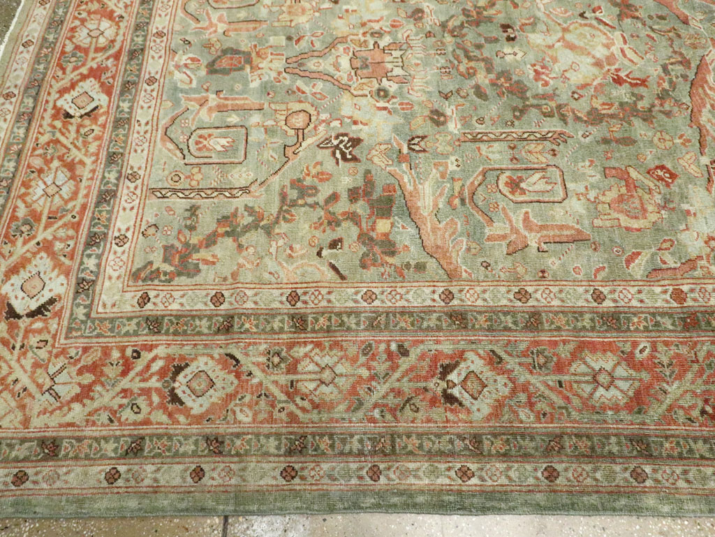 Antique Persian Mahal Carpet, No.24372 - Staging