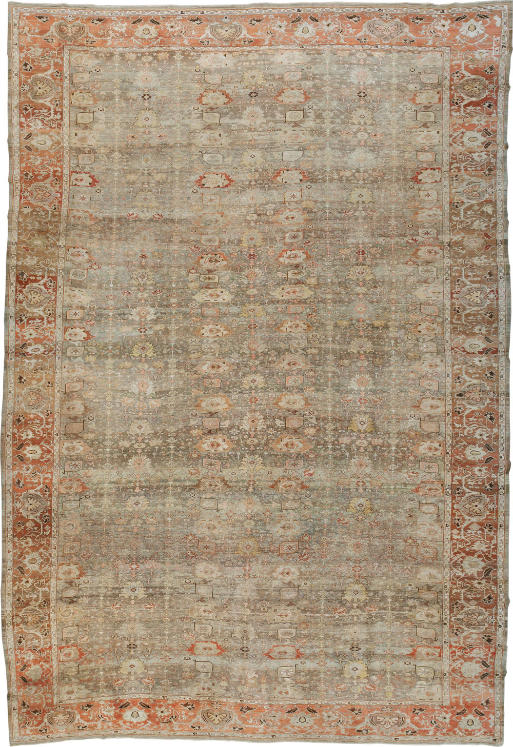 Antique Persian Bidjar Carpet, No.24374 - Staging