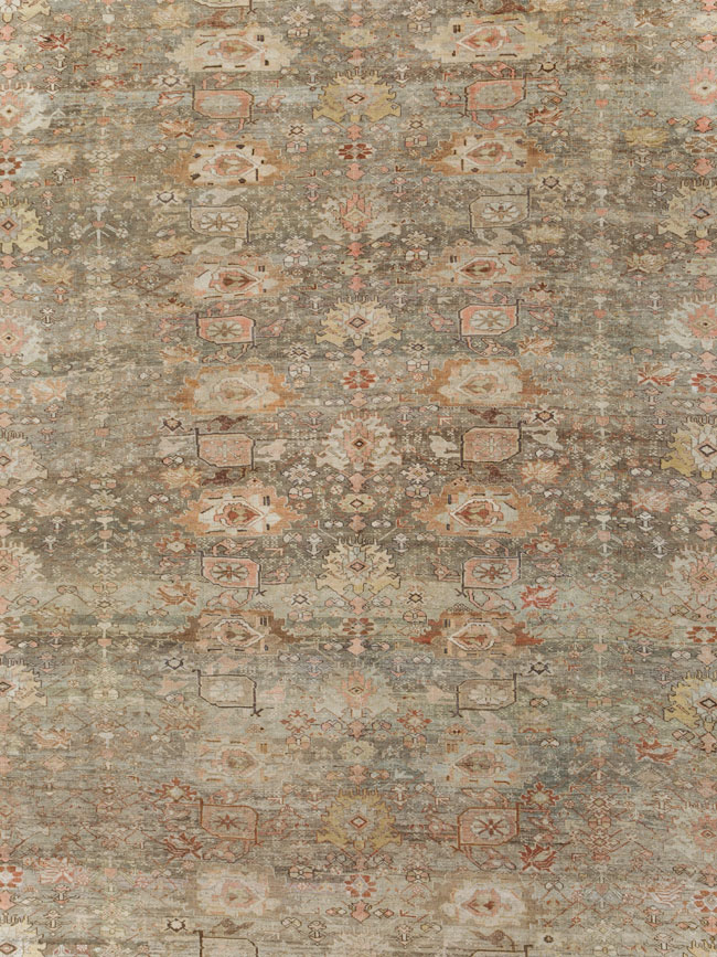 Antique Persian Bidjar Carpet, No.24374 - Staging