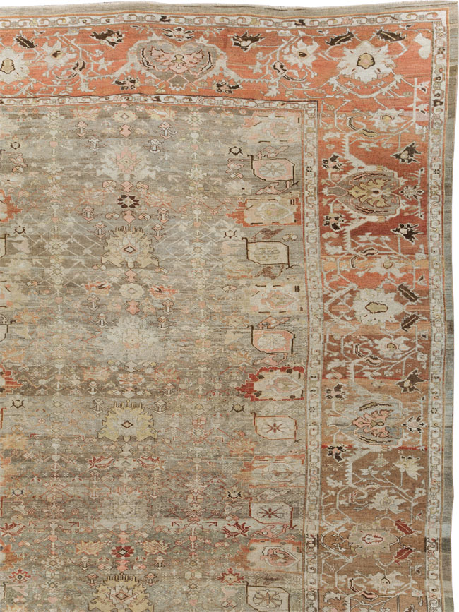 Antique Persian Bidjar Carpet, No.24374 - Staging