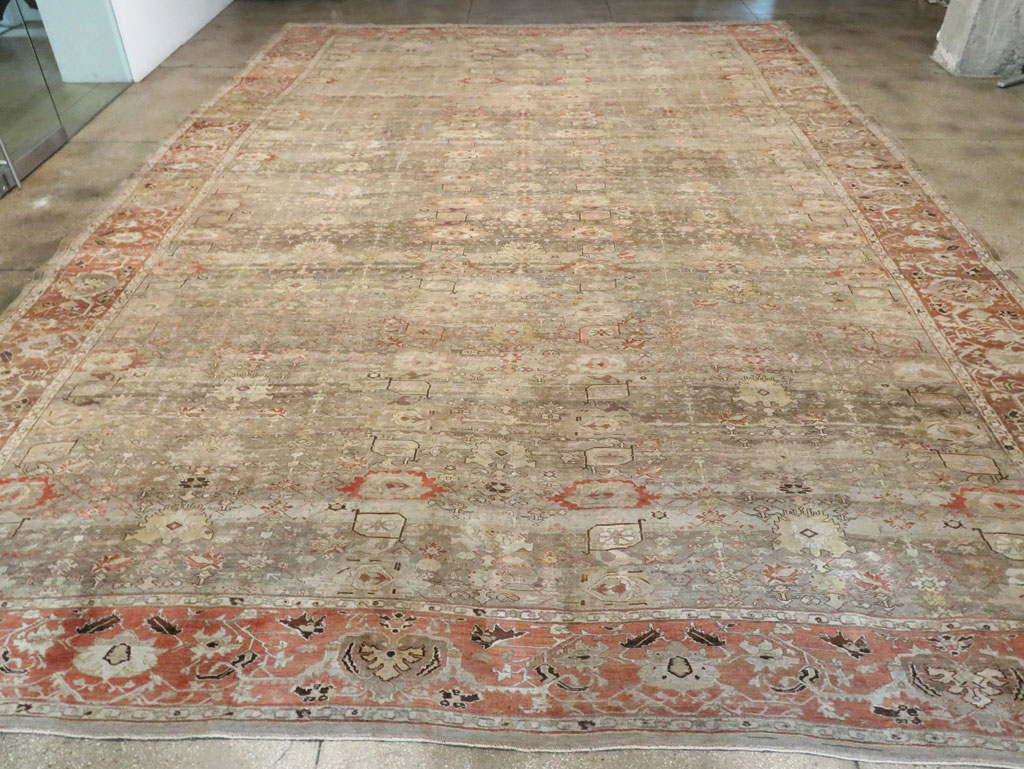 Antique Persian Bidjar Carpet, No.24374 - Staging